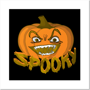 crazy pumpkin: spooky Posters and Art